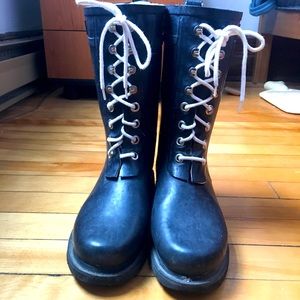 Ilse Jacobsen ladies black long rubberboots